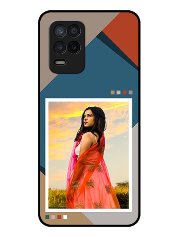 Custom Realme 8 5G Personalized Glass Phone Case - Retro color pallet Design