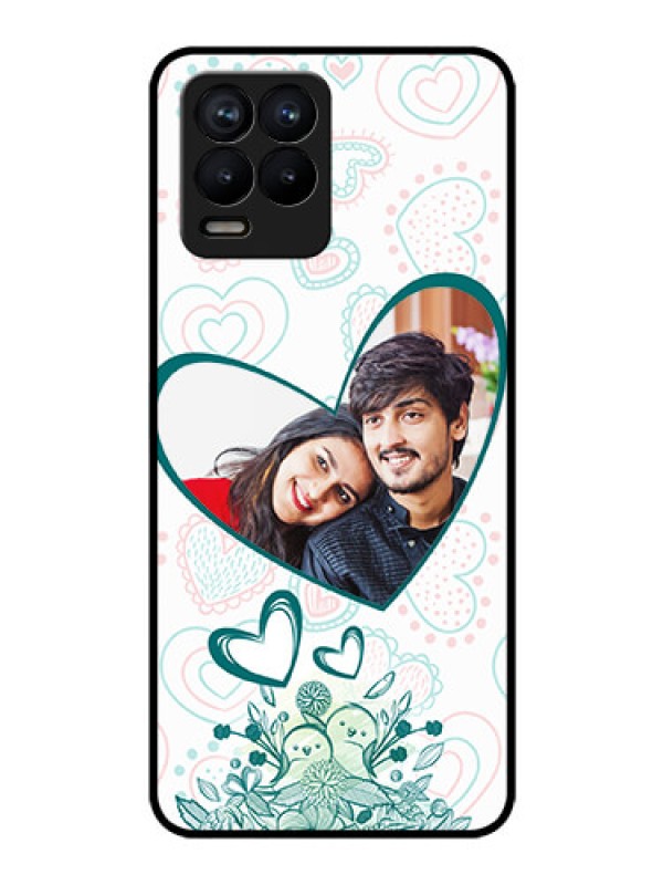 Custom Realme 8 Pro Photo Printing on Glass Case - Premium Couple Design