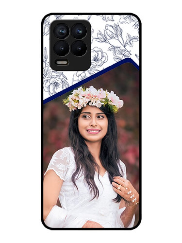 Custom Realme 8 Pro Personalized Glass Phone Case - Premium Floral Design