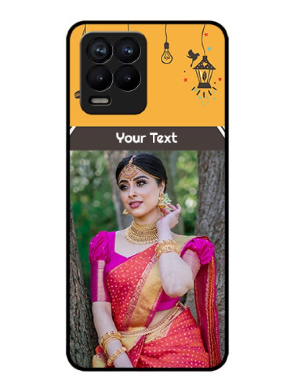 Custom Realme 8 Pro Custom Glass Mobile Case - with Family Picture and Icons 