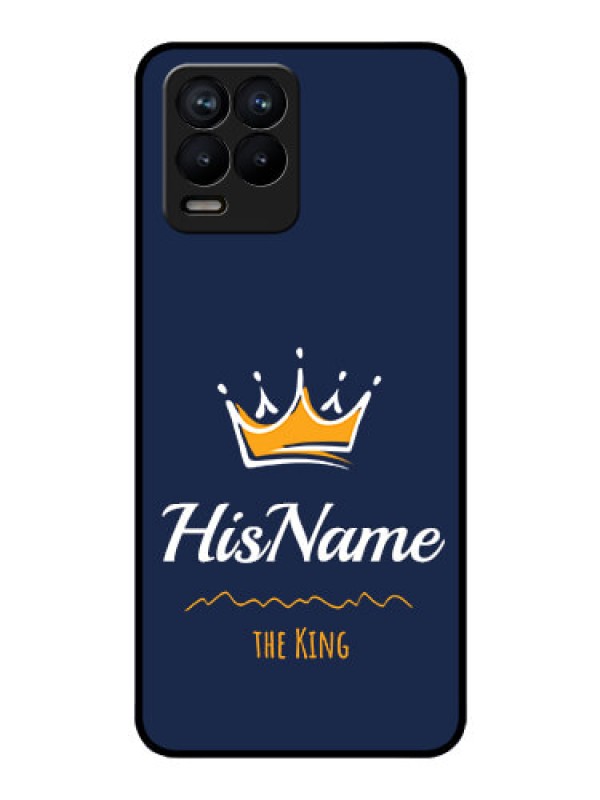 Custom Realme 8 Pro Glass Phone Case King with Name