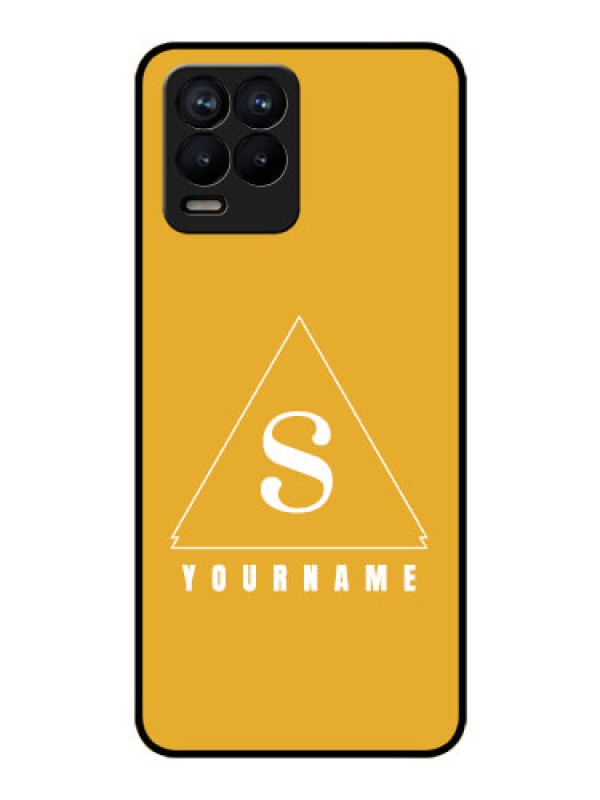 Custom Realme 8 Pro Personalized Glass Phone Case - simple triangle Design