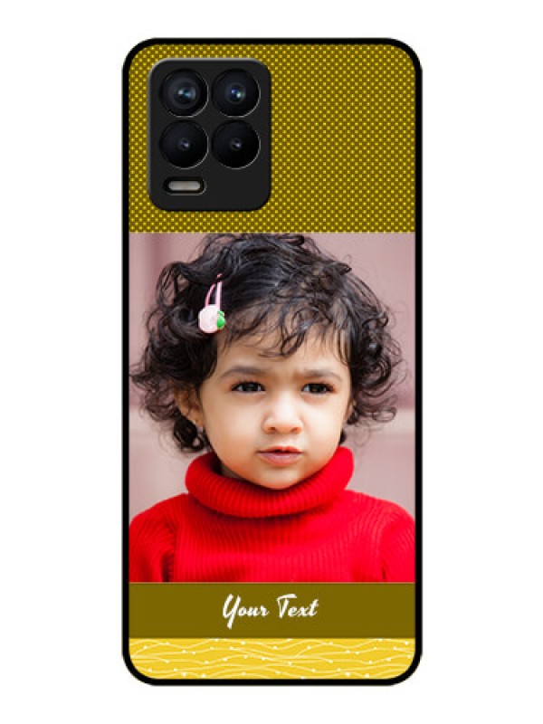 Custom Realme 8 Custom Glass Phone Case - Simple Green Color Design