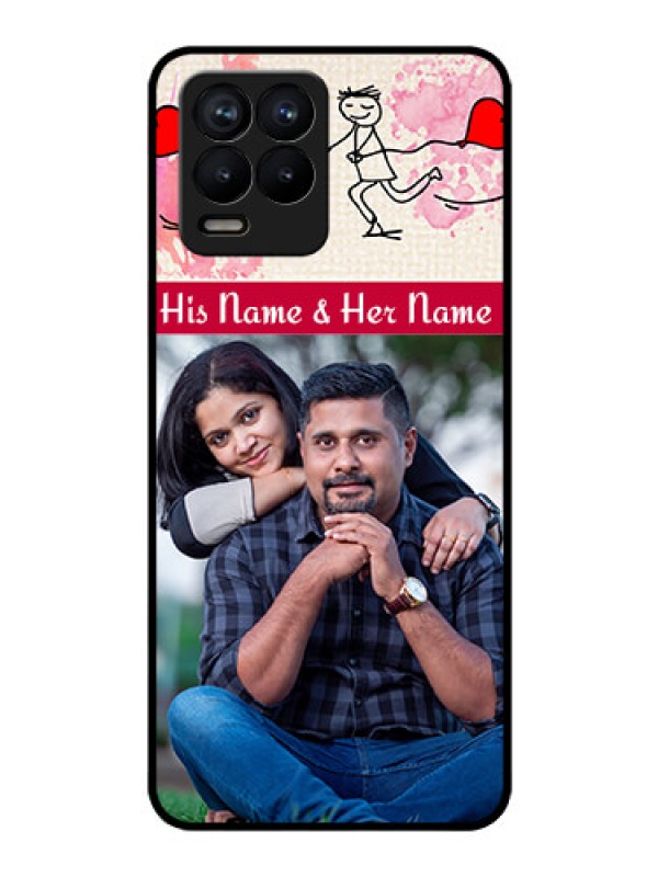 Custom Realme 8 Photo Printing on Glass Case - You and Me Case Design