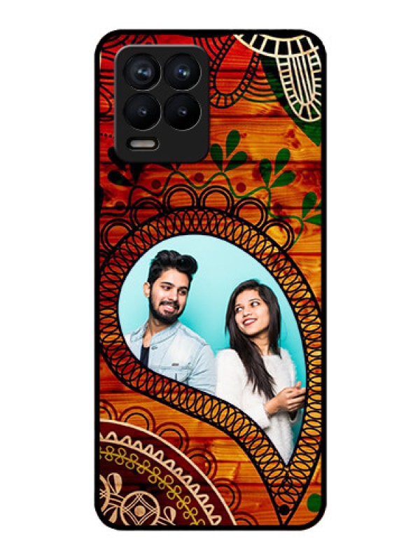 Custom Realme 8 Personalized Glass Phone Case - Abstract Colorful Design