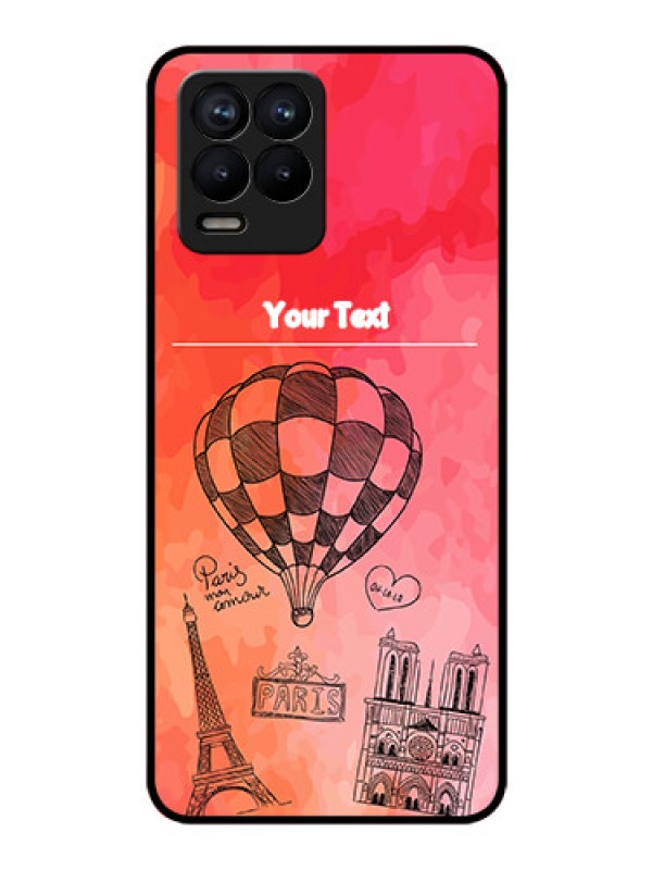 Custom Realme 8 Custom Glass Phone Case - Paris Theme Design