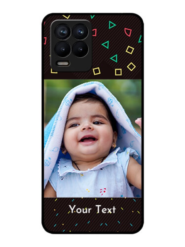 Custom Realme 8 Custom Glass Phone Case - with confetti birthday design