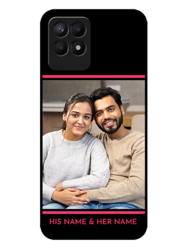 Custom Realme 8i Custom Glass Mobile Case - with Add Text Design