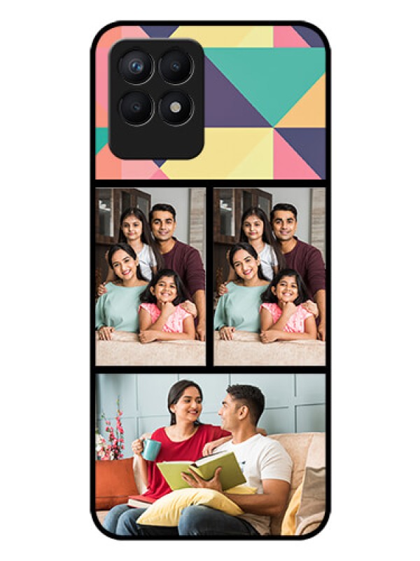 Custom Realme 8i Custom Glass Phone Case - Bulk Pic Upload Design