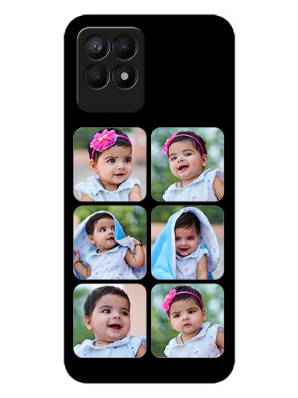 Custom Realme 8i Photo Printing on Glass Case - Multiple Pictures Design