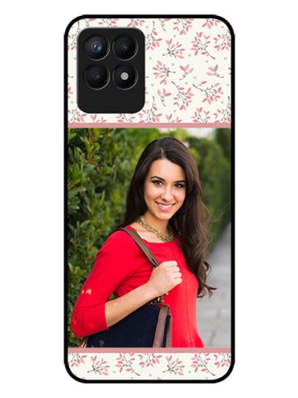 Custom Realme 8i Custom Glass Phone Case - Premium Floral Design