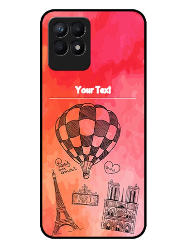 Custom Realme 8i Custom Glass Phone Case - Paris Theme Design