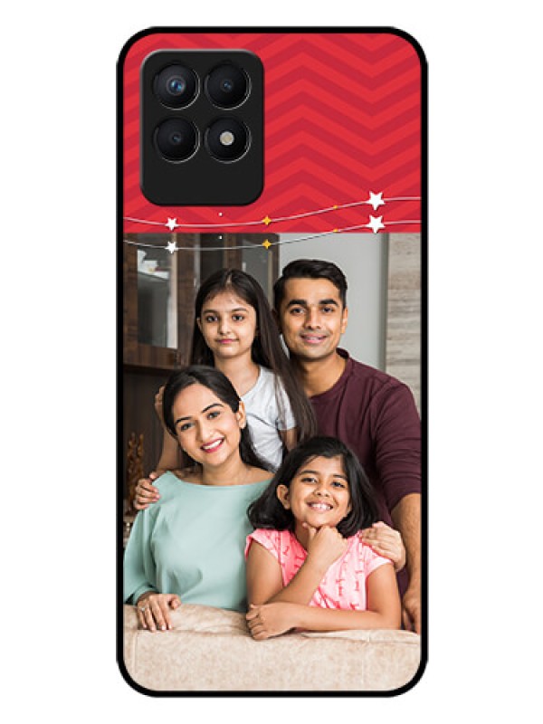Custom Realme 8i Personalized Glass Phone Case - Happy Family Design