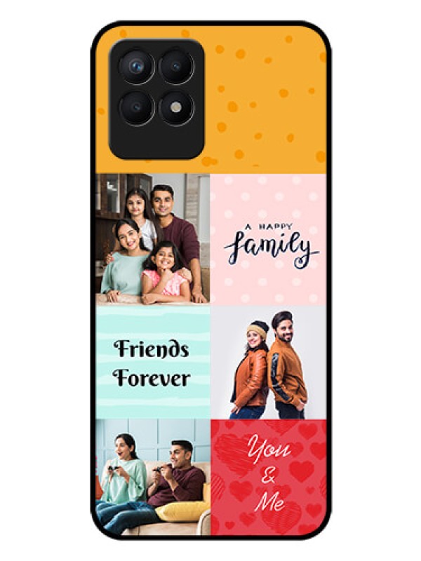 Custom Realme 8i Personalized Glass Phone Case - Images with Quotes Design