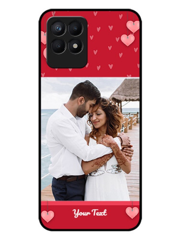 Custom Realme 8i Custom Glass Phone Case - Valentines Day Design