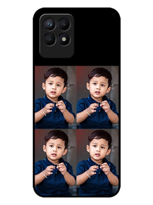 Custom Realme 8i 4 Image Holder on Glass Mobile Cover