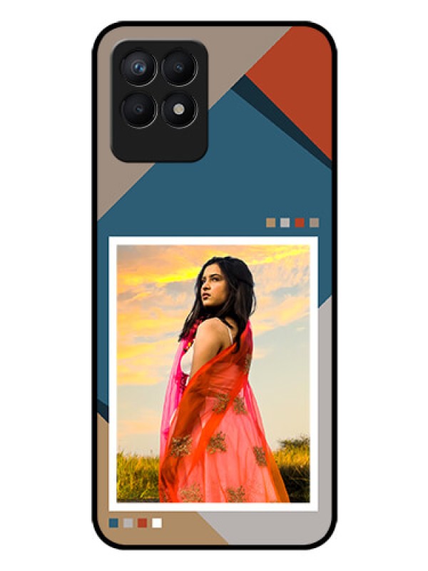 Custom Realme 8i Personalized Glass Phone Case - Retro color pallet Design