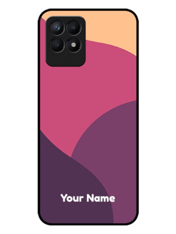 Custom Realme 8i Custom Glass Phone Case - Mixed Multi-colour abstract art Design