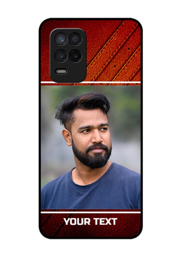 Realme 8s 5G Personalized Glass Phone Case - Leather Phone Case Design