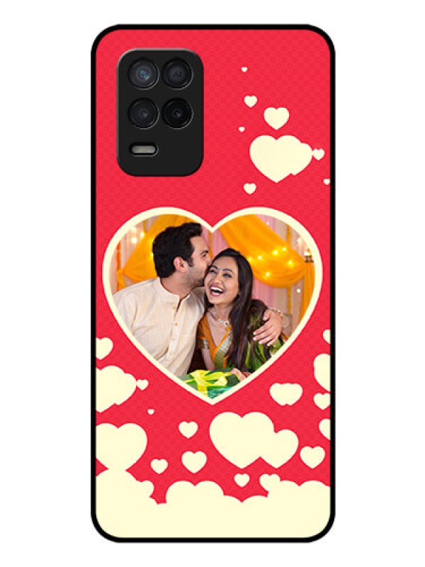 Custom Realme 8s 5G Custom Glass Mobile Case - Love Symbols Phone Cover Design