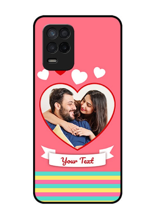 Realme 8s 5G Photo Printing on Glass Case - Love Doodle Design