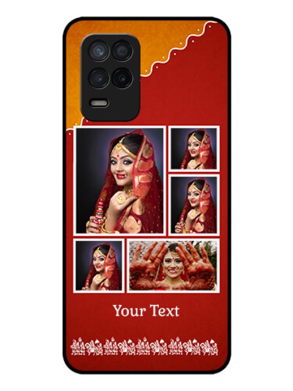 Custom Realme 8s 5G Personalized Glass Phone Case - Wedding Pic Upload Design