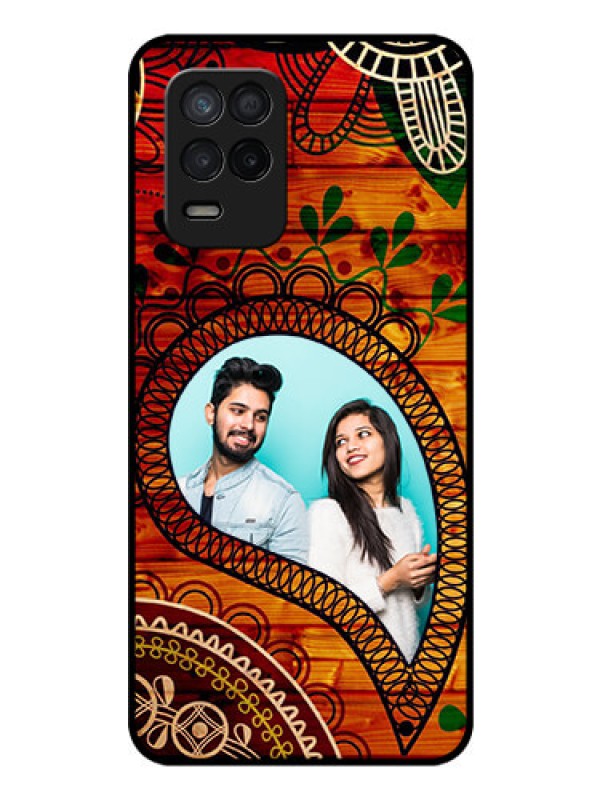 Custom Realme 8s 5G Personalized Glass Phone Case - Abstract Colorful Design