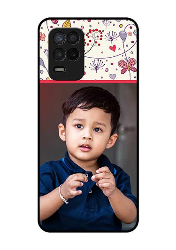 Realme 8s 5G Custom Glass Mobile Case - Premium Floral Design