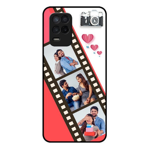 Realme 8s 5G Personalized Glass Phone Case - 3 Image Holder with Film Reel Realme 8s 5G Personalized Glass Phone Case - 3 Image Holder with Film Reel
