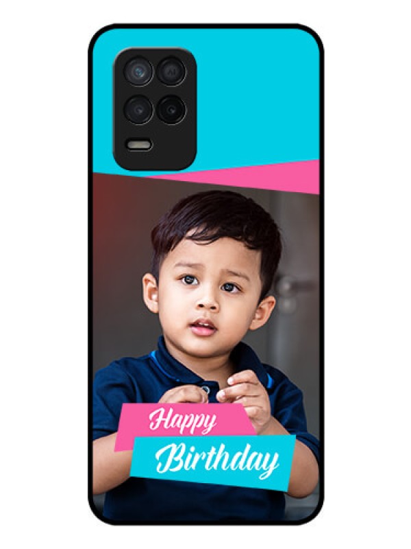 Custom Realme 8s 5G Personalized Glass Phone Case - Image Holder with 2 Color Design
