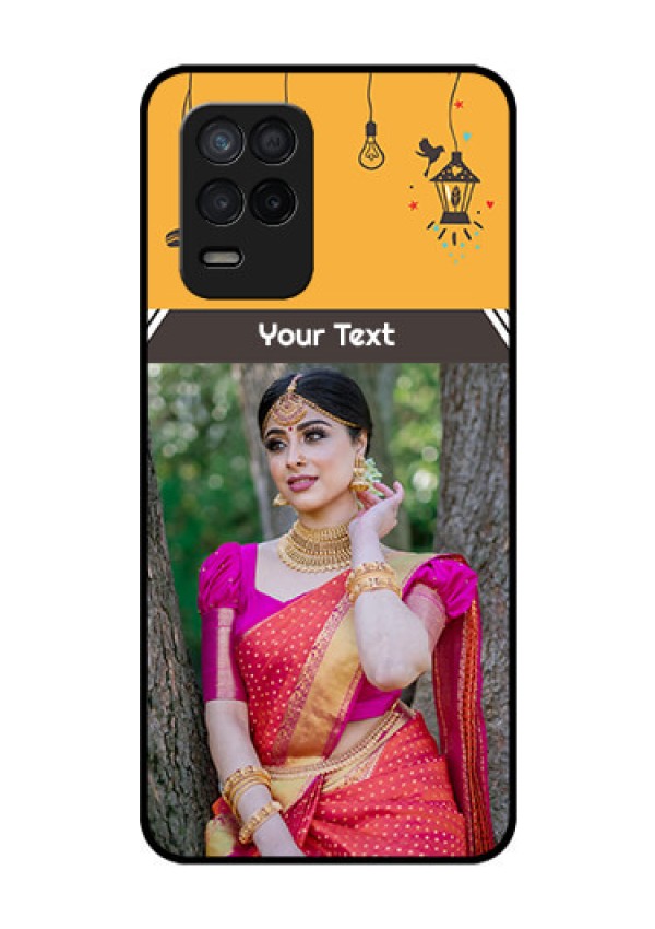 Realme 8s 5G Custom Glass Mobile Case - with Family Picture and Icons 