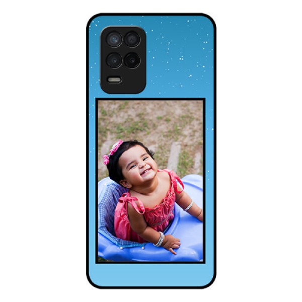 Realme 8s 5G Custom Glass Mobile Case - Wave Pattern Colorful Design