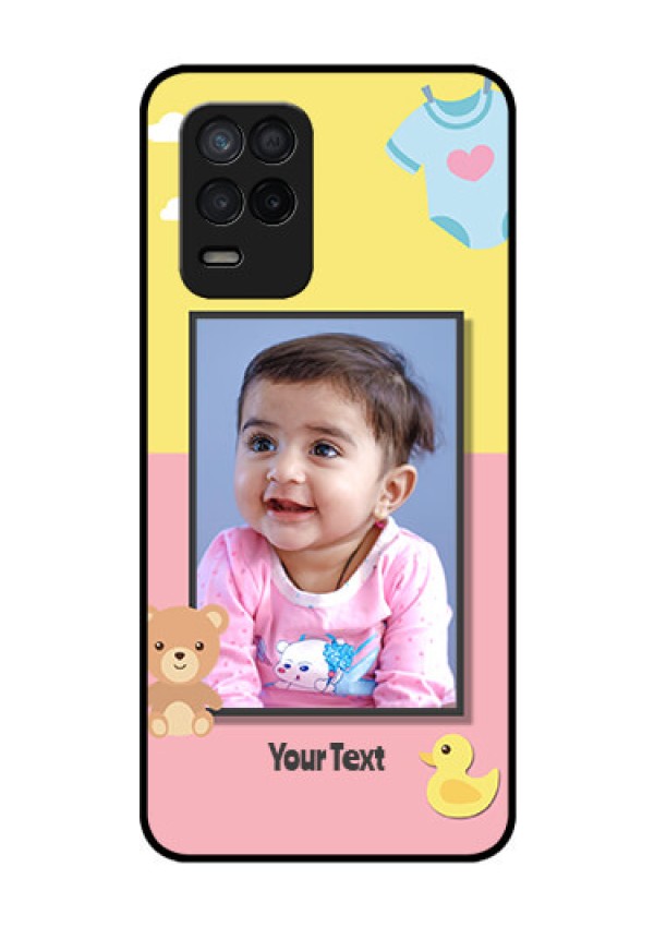 Realme 8s 5G Photo Printing on Glass Case - Kids 2 Color Design