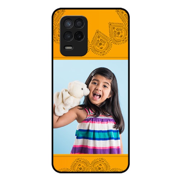 Realme 8s 5G Personalized Glass Phone Case - Photo Wedding Design 