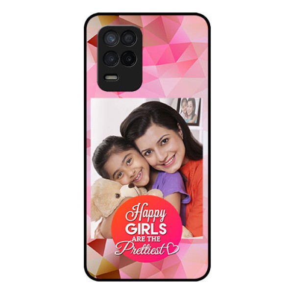 Realme 8s 5G Photo Printing on Glass Case - Abstract Triangle Design