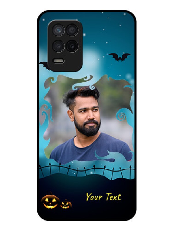 Custom Realme 8s 5G Custom Glass Phone Case - Halloween frame design