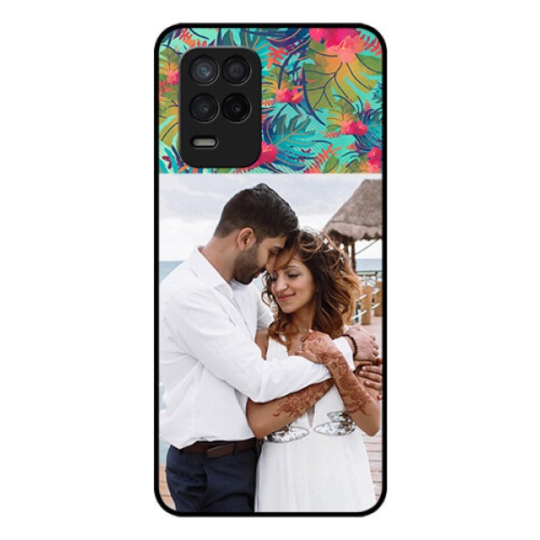 Realme 8s 5G Photo Printing on Glass Case - Watercolor Floral Design Realme 8s 5G Photo Printing on Glass Case - Watercolor Floral Design