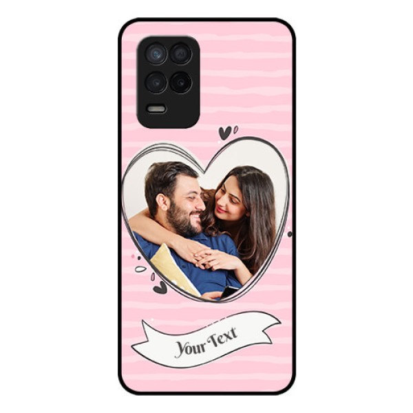 Realme 8s 5G Custom Glass Phone Case - Vintage Heart Design