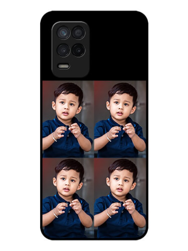 Custom Realme 8s 5G 4 Image Holder on Glass Mobile Cover