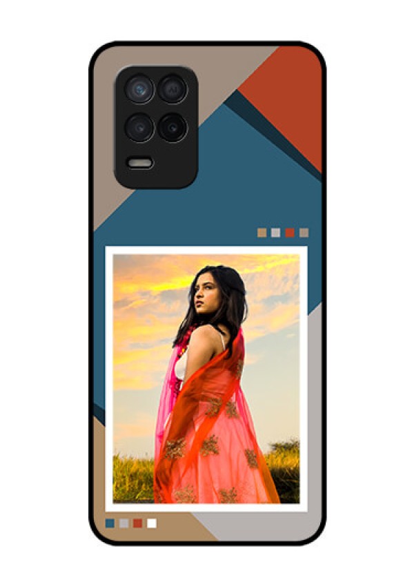 Realme 8s 5G Personalized Glass Phone Case - Retro color pallet Design