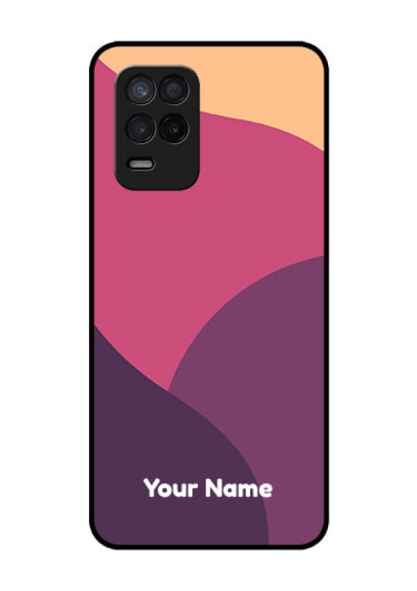 Realme 8s 5G Custom Glass Phone Case - Mixed Multi-colour abstract art Design