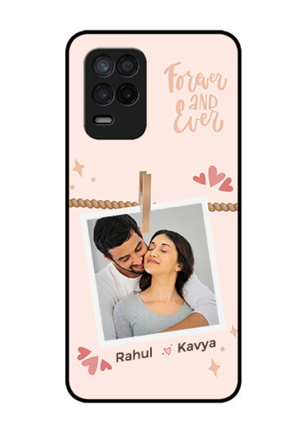 Realme 8s 5G Custom Glass Phone Case - Forever and ever love Design