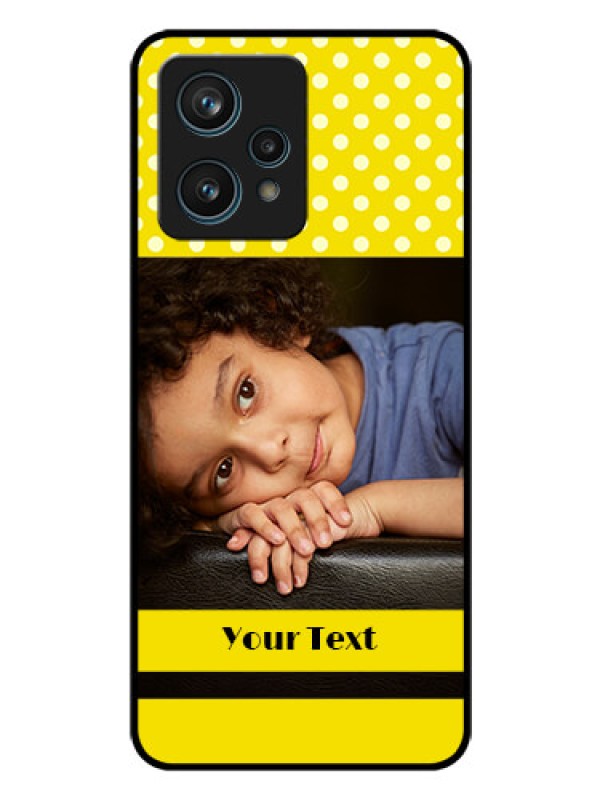 Custom Realme 9 4G Custom Glass Phone Case - Bright Yellow Case Design