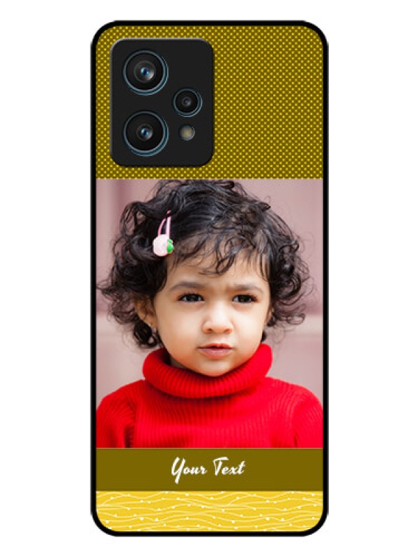 Custom Realme 9 4G Custom Glass Phone Case - Simple Green Color Design
