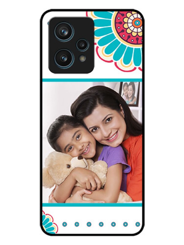 Custom Realme 9 4G Custom Glass Phone Case - Flower Design