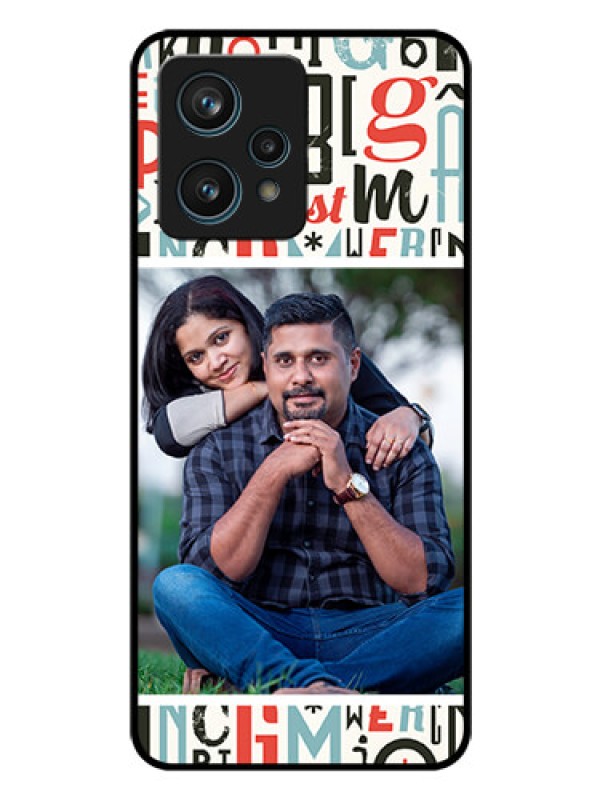 Custom Realme 9 4G Personalized Glass Phone Case - Alphabet Design