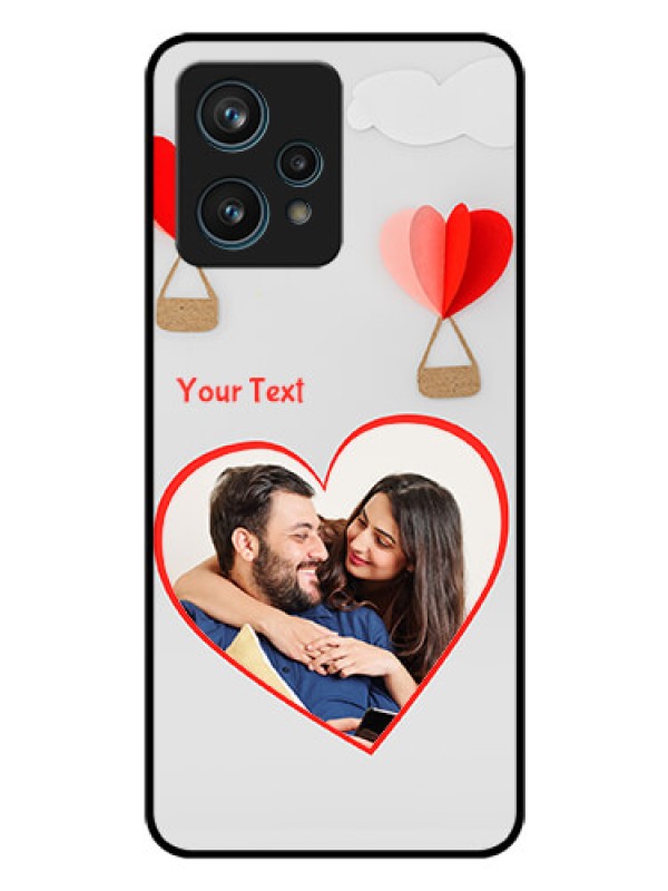 Custom Realme 9 4G Custom Glass Mobile Case - Parachute Love Design