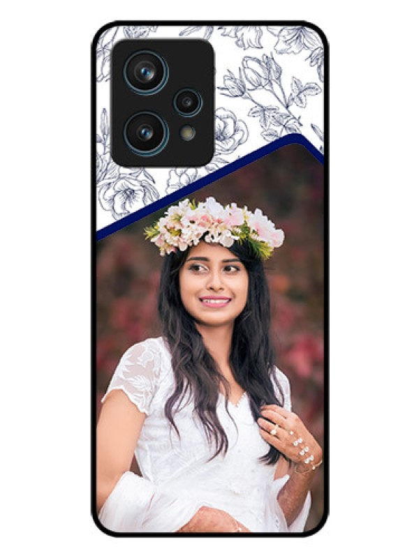 Custom Realme 9 4G Personalized Glass Phone Case - Premium Floral Design