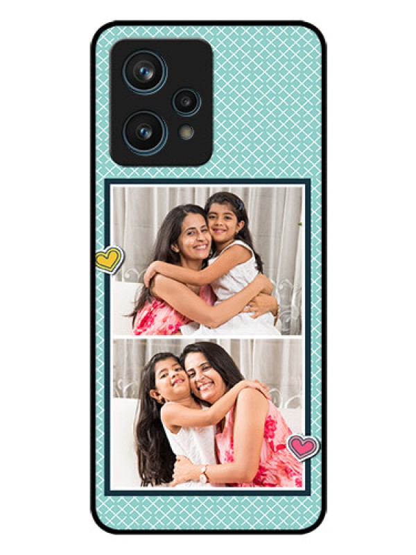 Custom Realme 9 4G Custom Glass Phone Case - 2 Image Holder with Pattern Design
