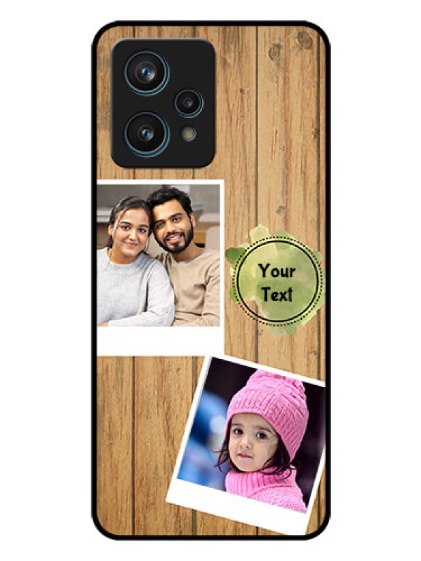 Custom Realme 9 4G Custom Glass Phone Case - Wooden Texture Design
